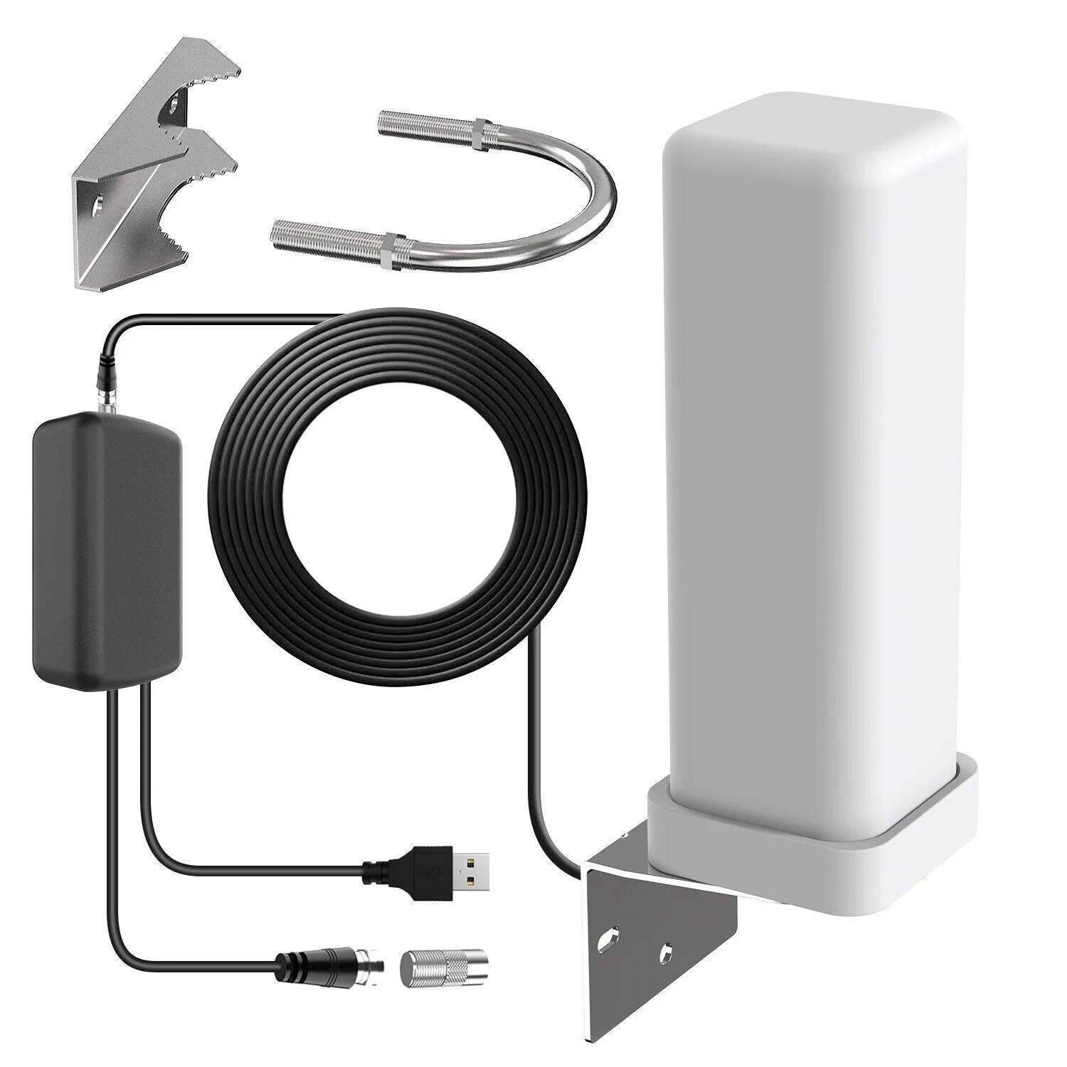 Extra Range 360° Premium Antenna 2025 HDTV Outdoor Antenna Amplified 460 Mile Range