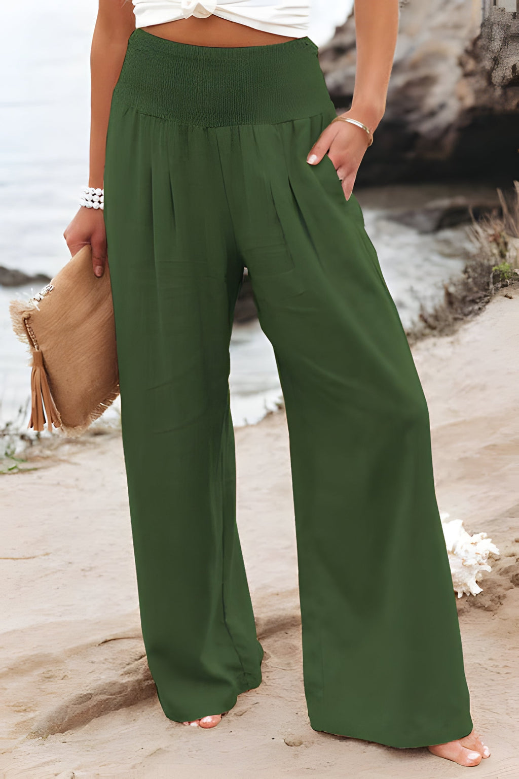 Comfortable linen trousers for women